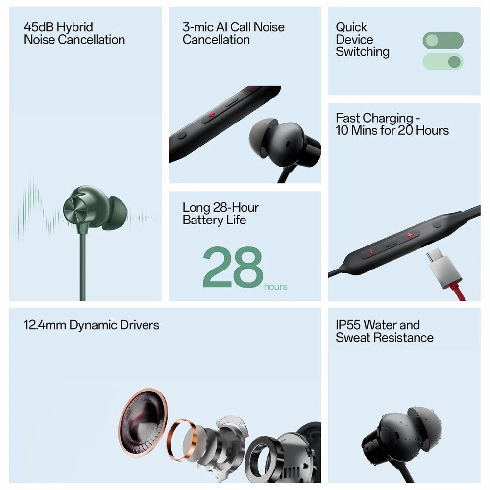 Bullets Wireless Z2 ANC Bluetooth in Earphones